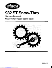 Ariens 932308 Service Manual