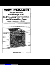 Jenn-Air SVE47500 Use And Care Manual
