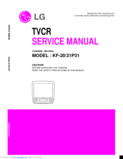 Lg KF-20P31 Service Manual