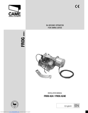 CAME FROG A24E Installation Manual