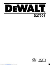 DeWalt D27901 Original Instructions Manual