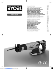 Ryobi RRS1801 Original Instructions Manual