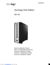 Synology DS-106 Series Quick Installation Manual
