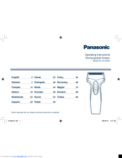 Panasonic ES-SA40 Operating Instructions Manual