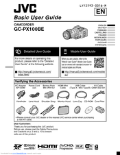 JVC GC-PX100BE Basic User's Manual