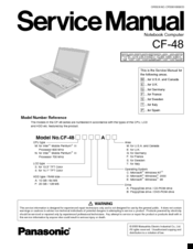 Panasonic Toughbook CF-48 Series Service Manual