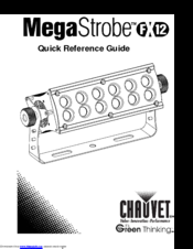 Chauvet MegaStrobe FX 12 Quick Reference Manual