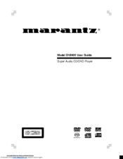 Marantz DV8400 User Manual