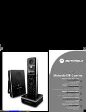 Motorola D810 series Manual