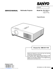 Sanyo PLC-XU111 Service Manual