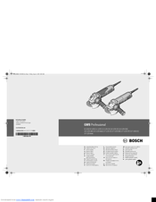 Bosch GWS Professional 13-125 CIE Original Instructions Manual