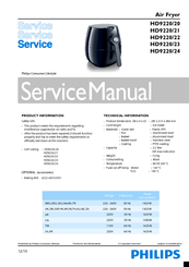 Panasonic HD9220/20 Service Manual