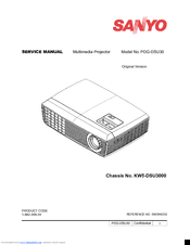 Sanyo PDG-DSU30 - 2500 Service Manual