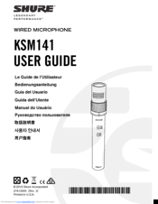 Shure KSM141 User Manual