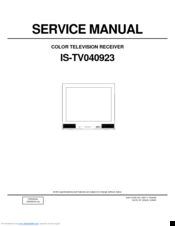 Insignia IS-TV040923 Service Manual