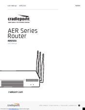 Cradlepoint AER 2100 User Manual