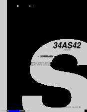 Toshiba 34AS42 Service Manual