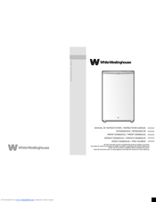 White-Westinghouse WRDW125MBJW Instruction Manual