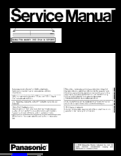Panasonic DMR-EZ28P Service Manual
