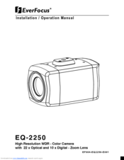 EverFocus EQ-2250 Installation & Operation Manual
