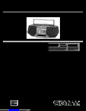 Sony CFD-V35 - Cd Radio Cassette-corder Service Manual