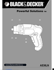 Black & Decker Powerful Solutions AS36LN Original Instructions Manual