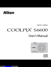 Nikon Coolpix S6600 User Manual