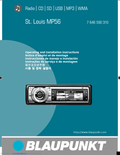 Blaupunkt St. Louis MP56 Operating And Installation Instructions