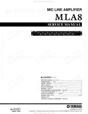 Yamaha MLA8 Servise Manual