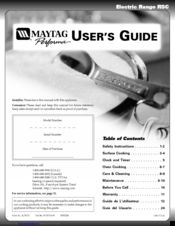Maytag PER4310BCW User Manual