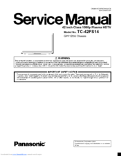 Panasonic Viera TC-42PS14 Service Manual