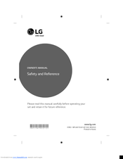 LG MFL68702414 Safety And Reference