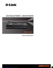 D-Link DGL-4300 - GamerLounge Wireless 108G Gaming Router Quick Install Manual