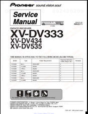 Pioneer XV-DV535 Service Manual