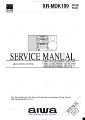 Aiwa XR-MDK109HRJ Service Manual