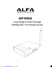 Alfa Network AIP-W502 User Manual