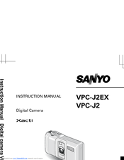 Sanyo VPC-J2EX Instruction Manual
