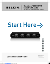 Belkin OmniView F1DD102Lea Quick Installation Manual