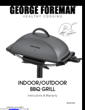 George Foreman GGR201RAU Instructions & Warranty