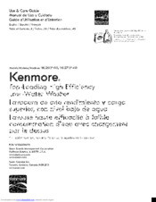Kenmore 110.2613 Series Use & Care Manual