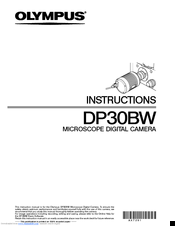 Olympus DP30BW Instructions Manual