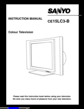 Sanyo CE15LC3-B Instruction Manual