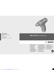 Bosch 8-2-LI Professional Original Instructions Manual