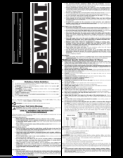 DeWalt DW892 Instruction Manual