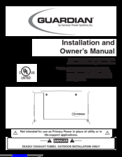 Guardian 5280 Installation And Owner's Manual