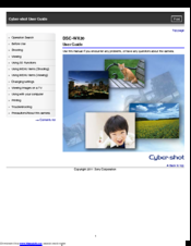 Sony Cyber-shot DSC-WX30 User Manual