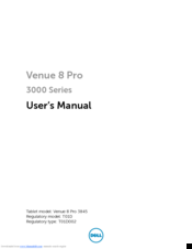 Dell Venue 3845 Pro User Manual