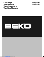 Beko WMB 51221 Manual