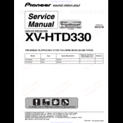 Pioneer XV-HTD330 Service Manual