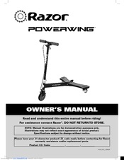 Razor Powerwing Owner's Manual